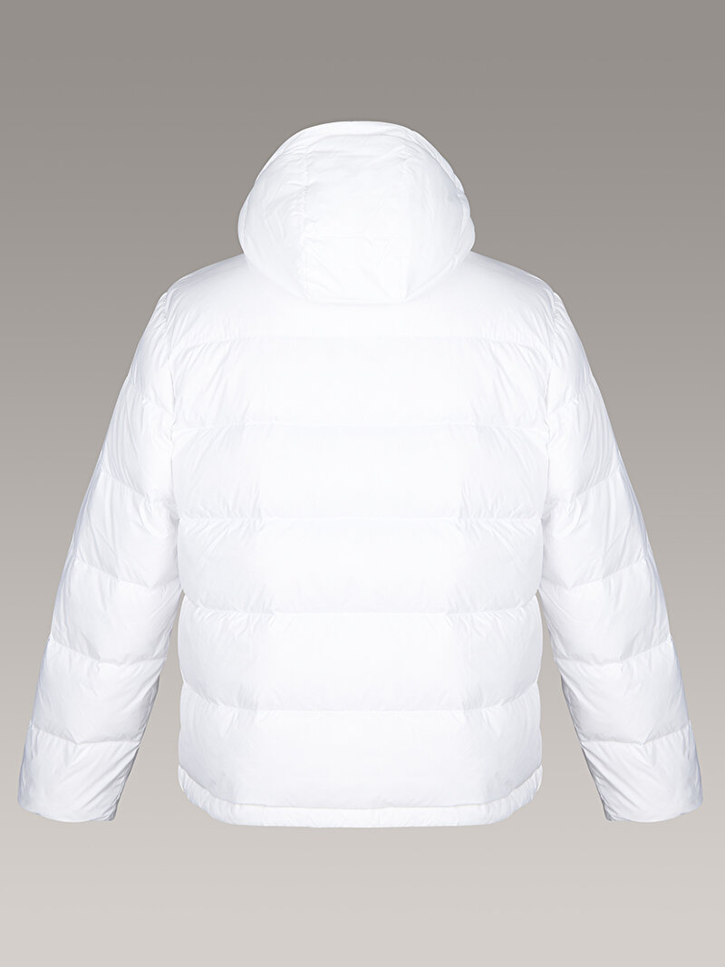 Calvin Klein Beyaz Renkli Erkek Naylon Zip Off Hooded Ceket