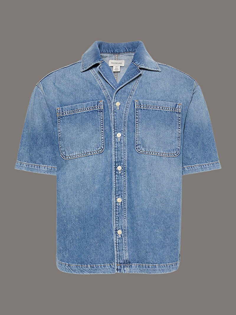 Calvin Klein Mavi Renkli Erkek Nile Blue Denim Gömlek