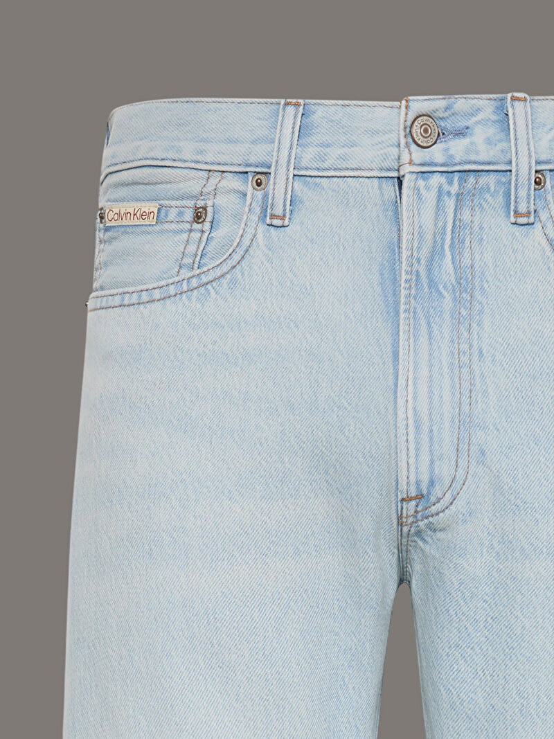 Calvin Klein Mavi Renkli Erkek Standart Straight Jean Pantolon