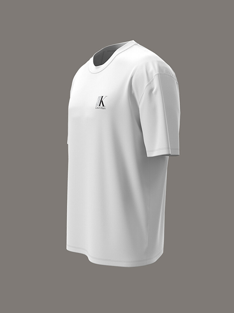 Calvin Klein Beyaz Renkli Erkek 30s T-shirt