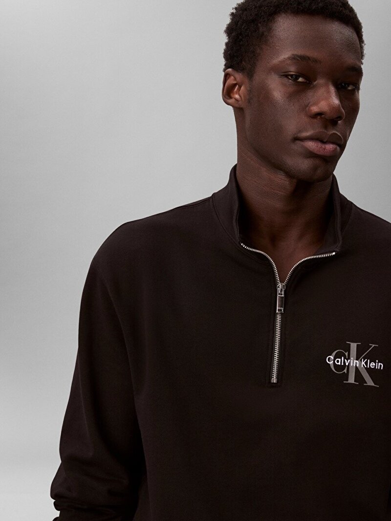 Calvin Klein Siyah Renkli Erkek Eu 350 Terry Sweatshirt