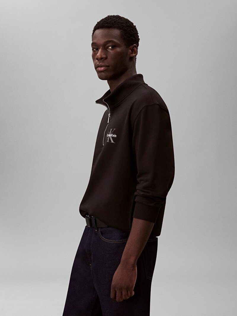 Calvin Klein Siyah Renkli Erkek Eu 350 Terry Sweatshirt
