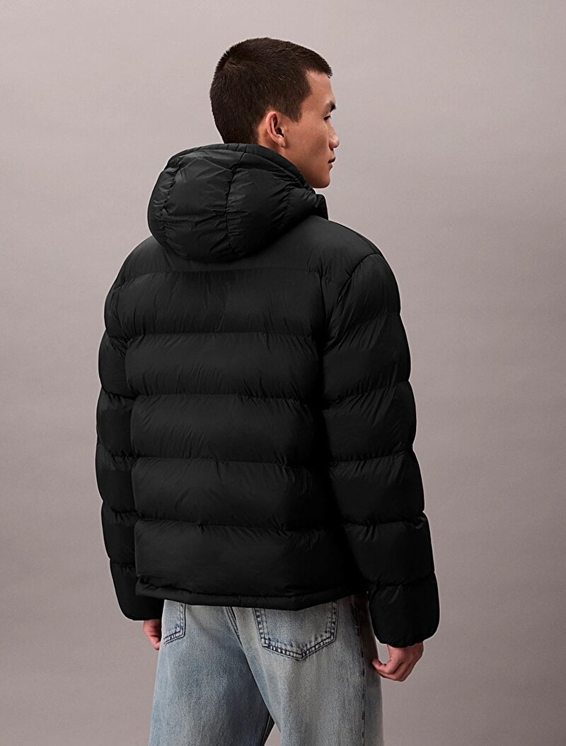 Calvin Klein Siyah Renkli Erkek Naylon Monogram Mont