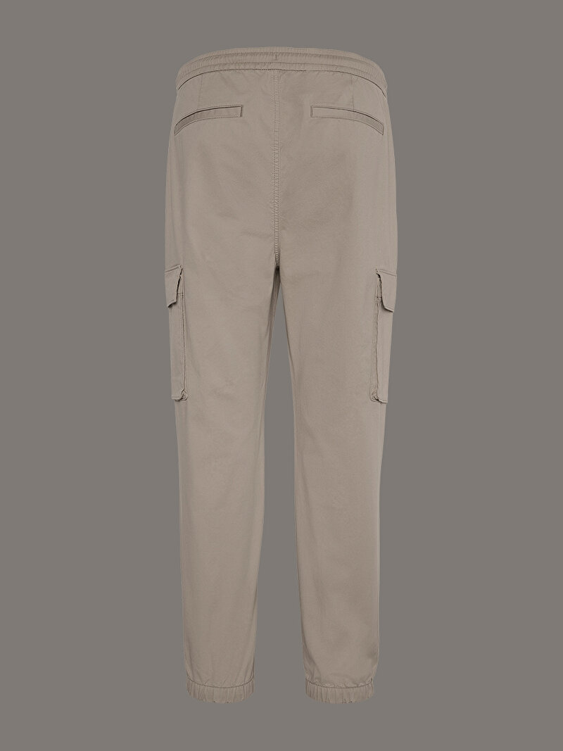 Calvin Klein Bej Renkli Erkek Skinny Comfort Cotton Pantolon