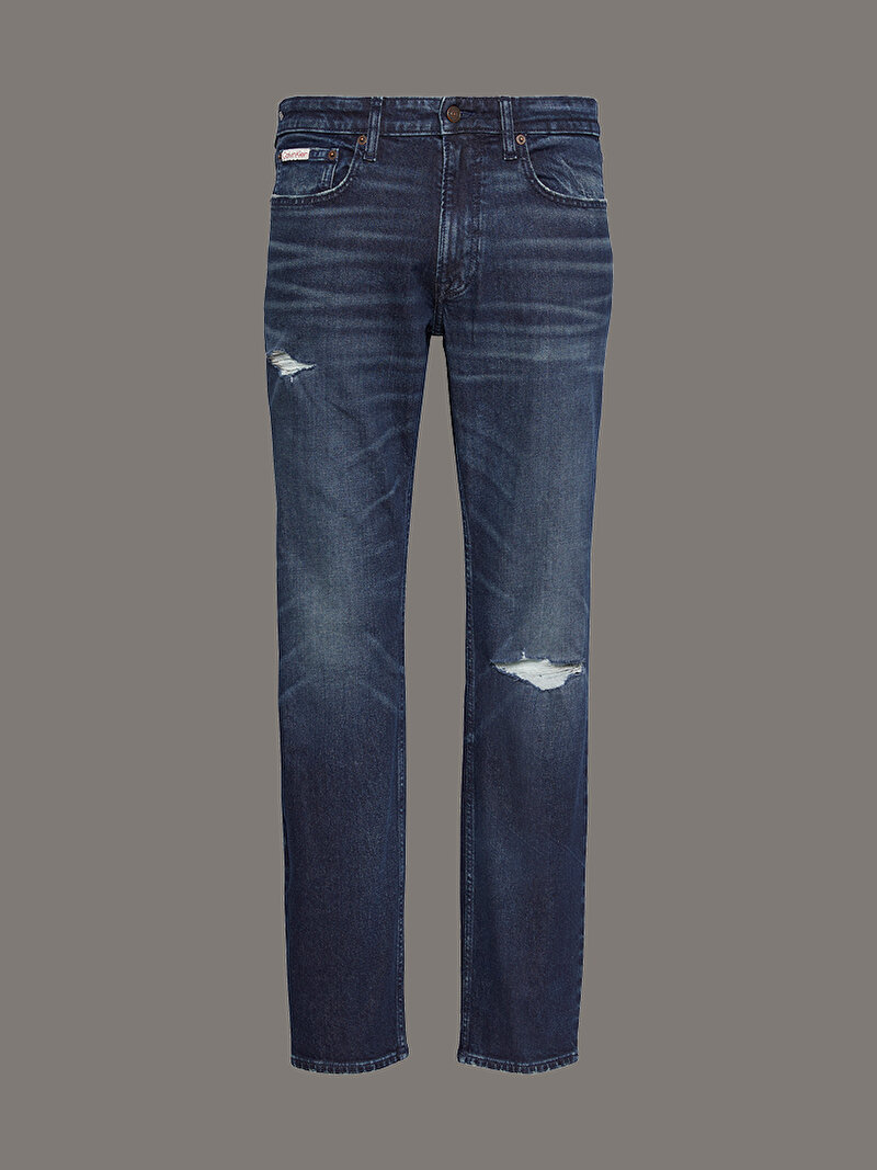 Calvin Klein Lacivert Renkli Erkek Slim Deep Dusk Jean Pantolon