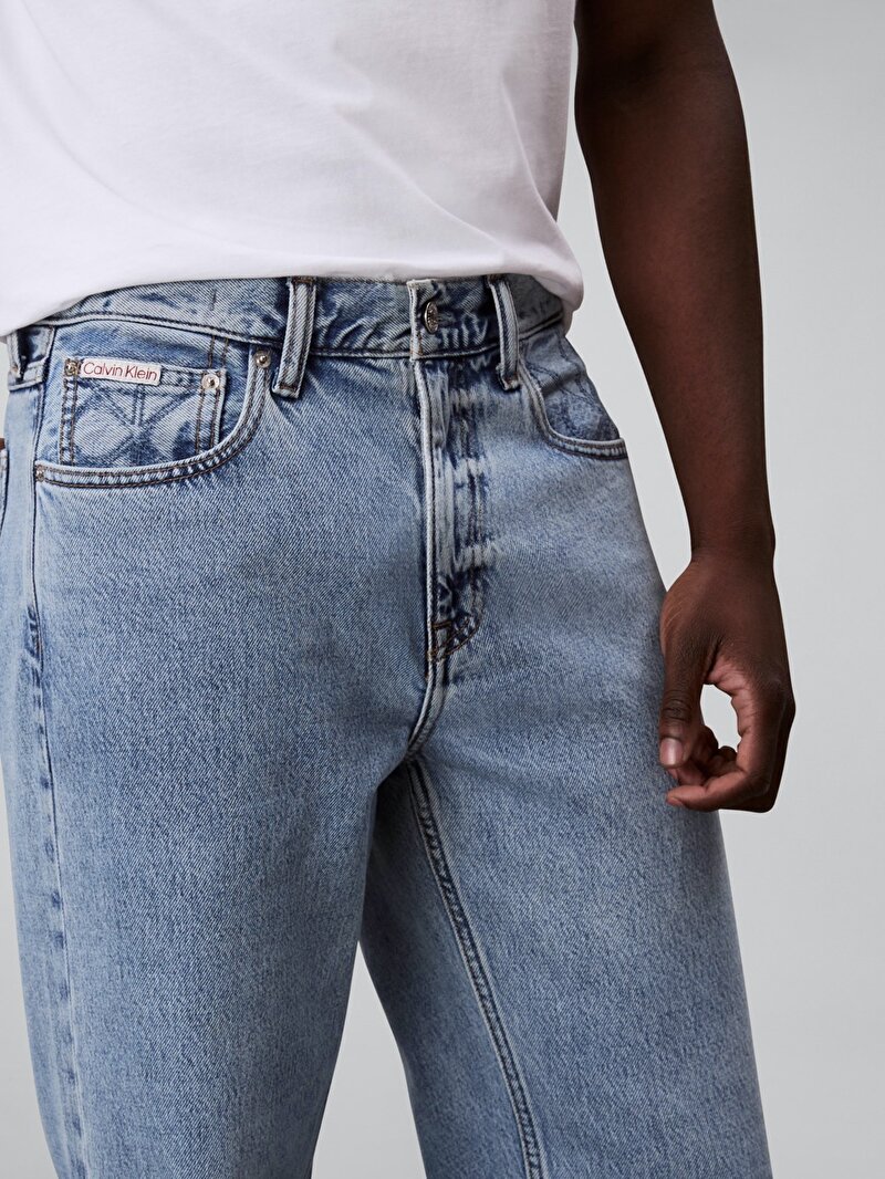 Calvin Klein Mavi Renkli Erkek 90s Straight Jean Pantolon