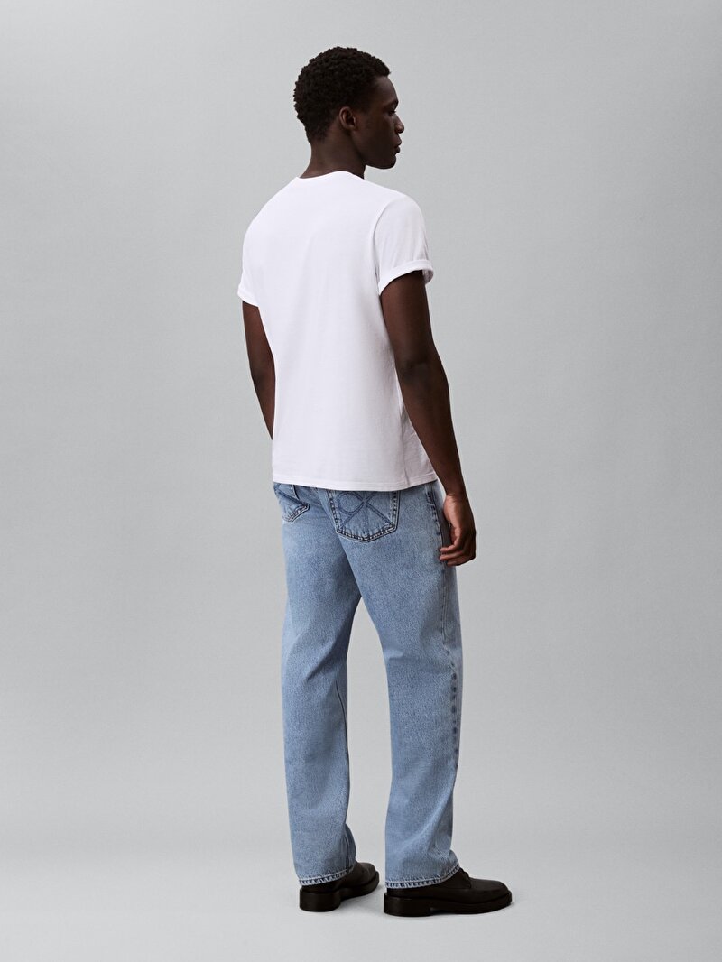 Calvin Klein Mavi Renkli Erkek 90s Straight Jean Pantolon