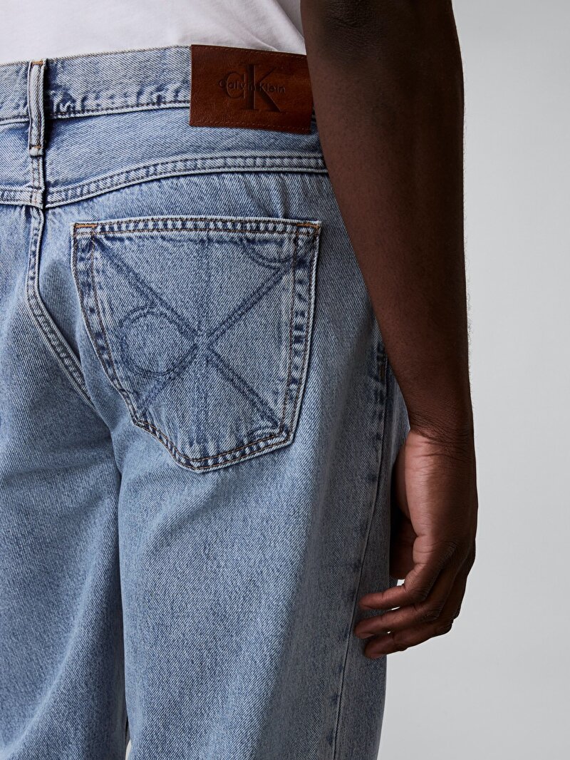 Calvin Klein Mavi Renkli Erkek 90s Straight Jean Pantolon