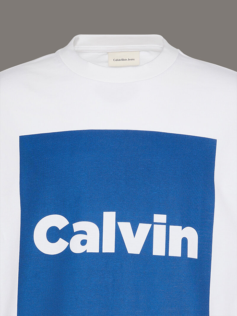 Calvin Klein Beyaz Renkli Erkek 16s Calvin T-shirt