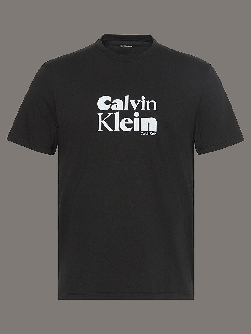 Calvin Klein Siyah Renkli Erkek 30s Calvin Klein T-shirt