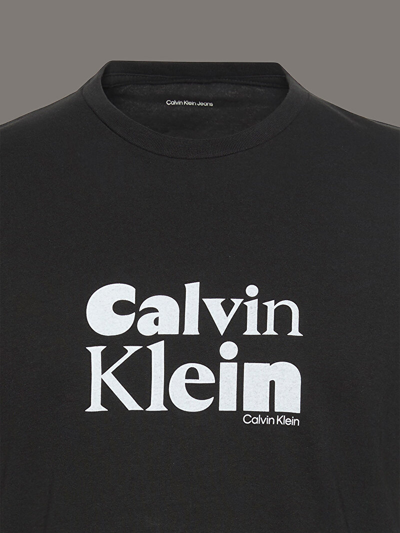 Calvin Klein Siyah Renkli Erkek 30s Calvin Klein T-shirt