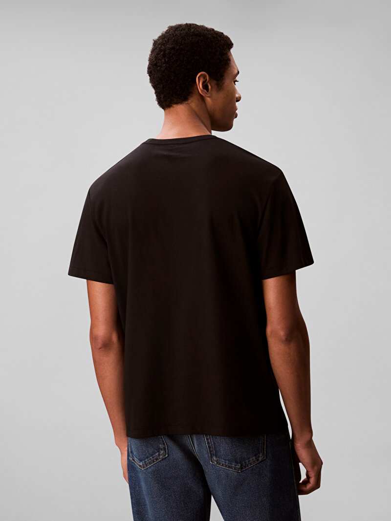 Calvin Klein Siyah Renkli Erkek 20s Calvin T-shirt