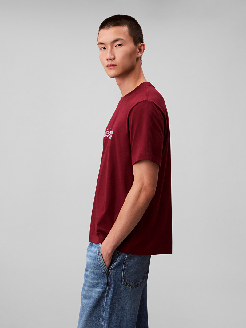 Calvin Klein Kırmızı Renkli Erkek 20s Calvin T-shirt
