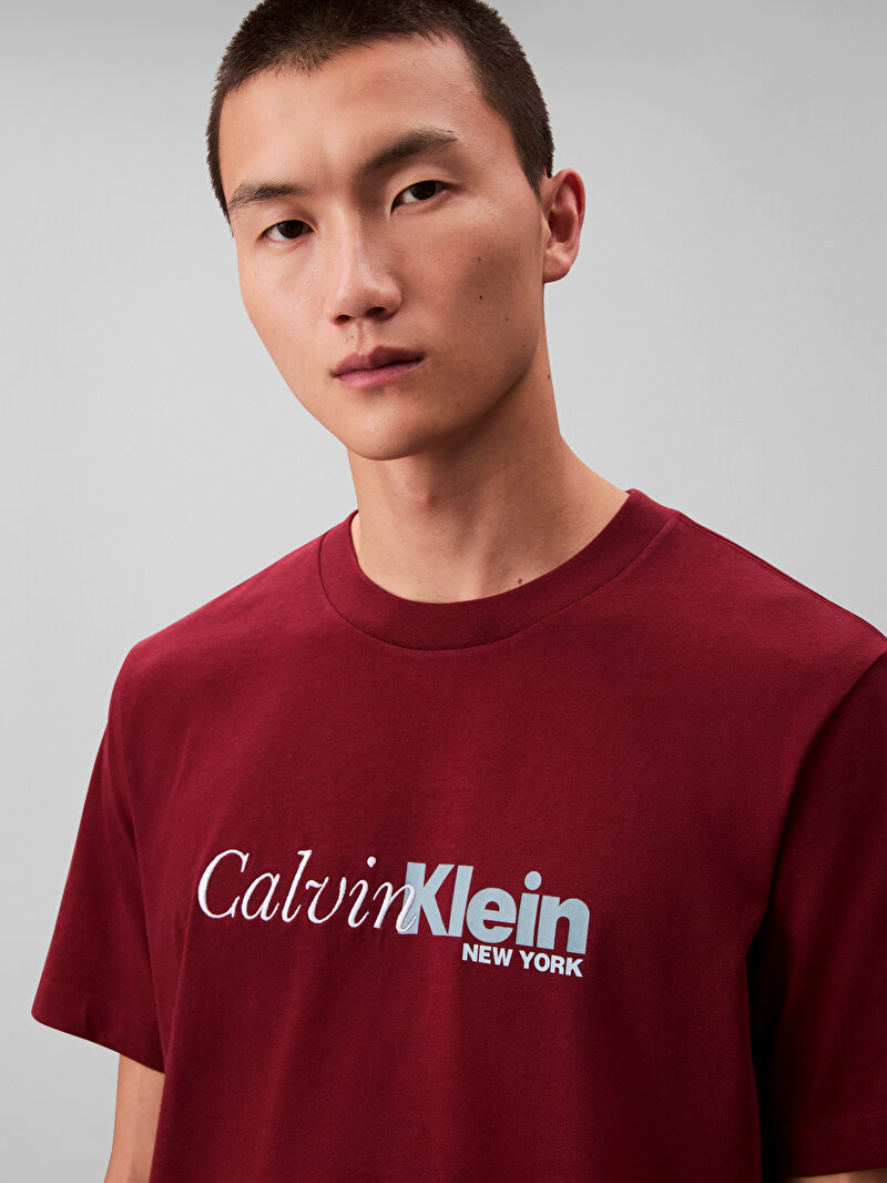 Calvin Klein Kırmızı Renkli Erkek 20s Calvin T-shirt
