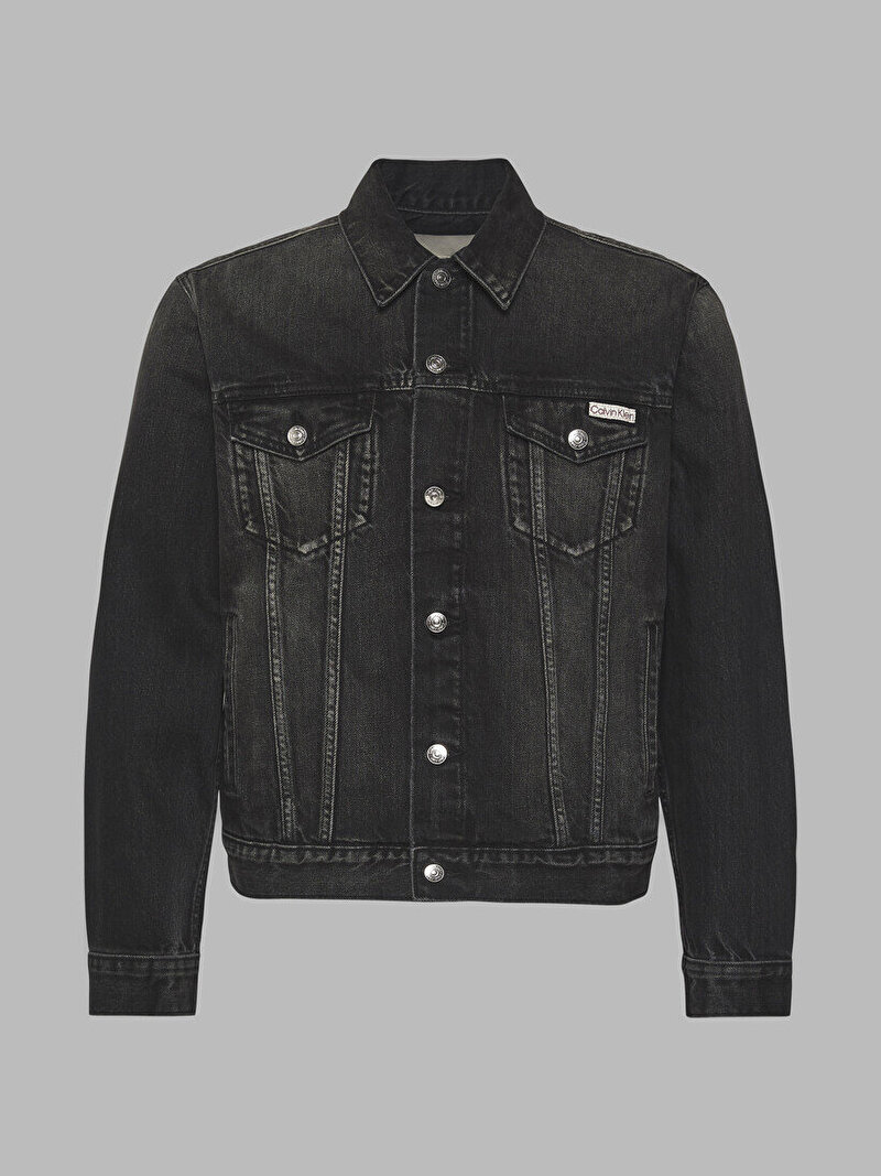 Calvin Klein Siyah Renkli Erkek Klein Black Classic Denim Ceket