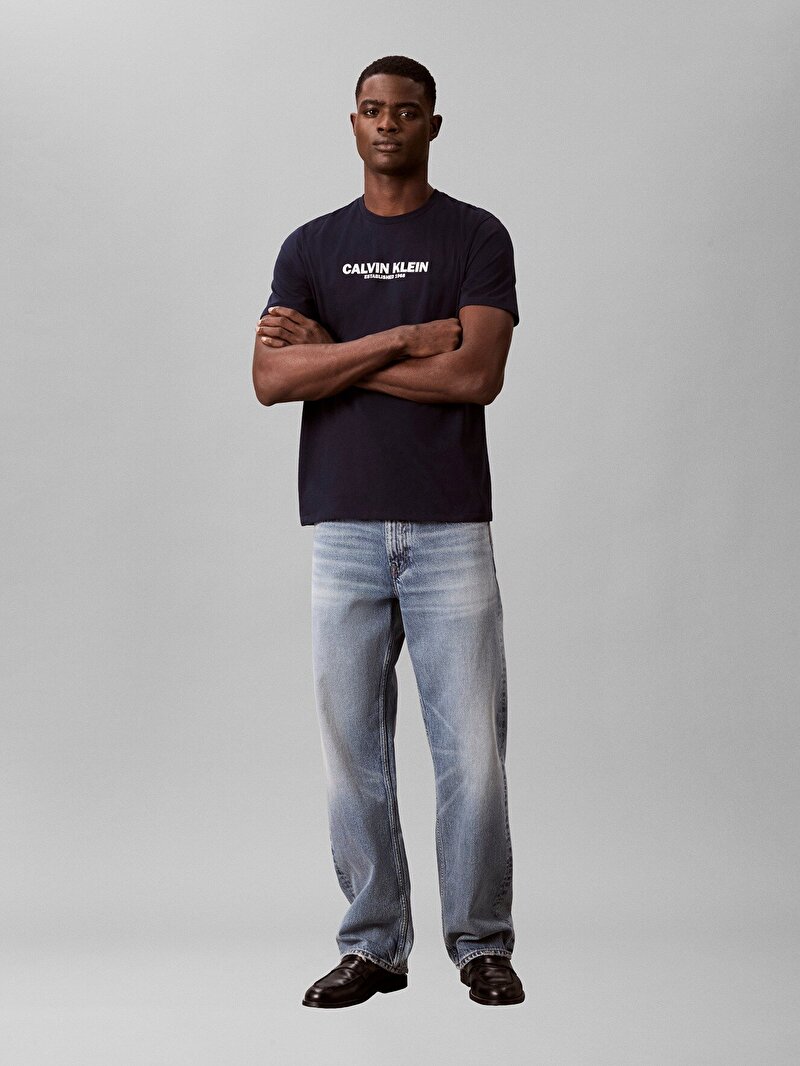 Calvin Klein Lacivert Renkli Erkek 30s T-shirt