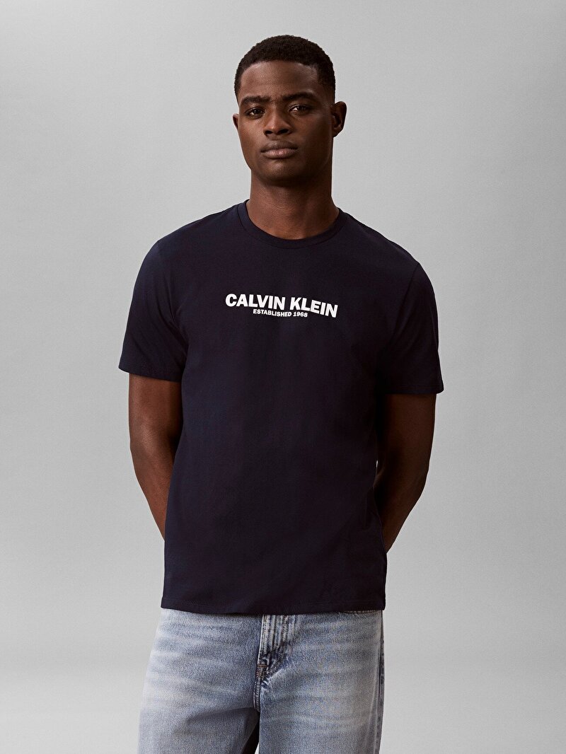 Calvin Klein Lacivert Renkli Erkek 30s T-shirt