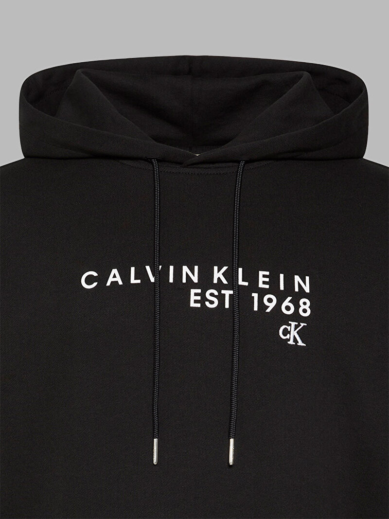 Calvin Klein Siyah Renkli Erkek 350 Terry Calvin Sweatshirt