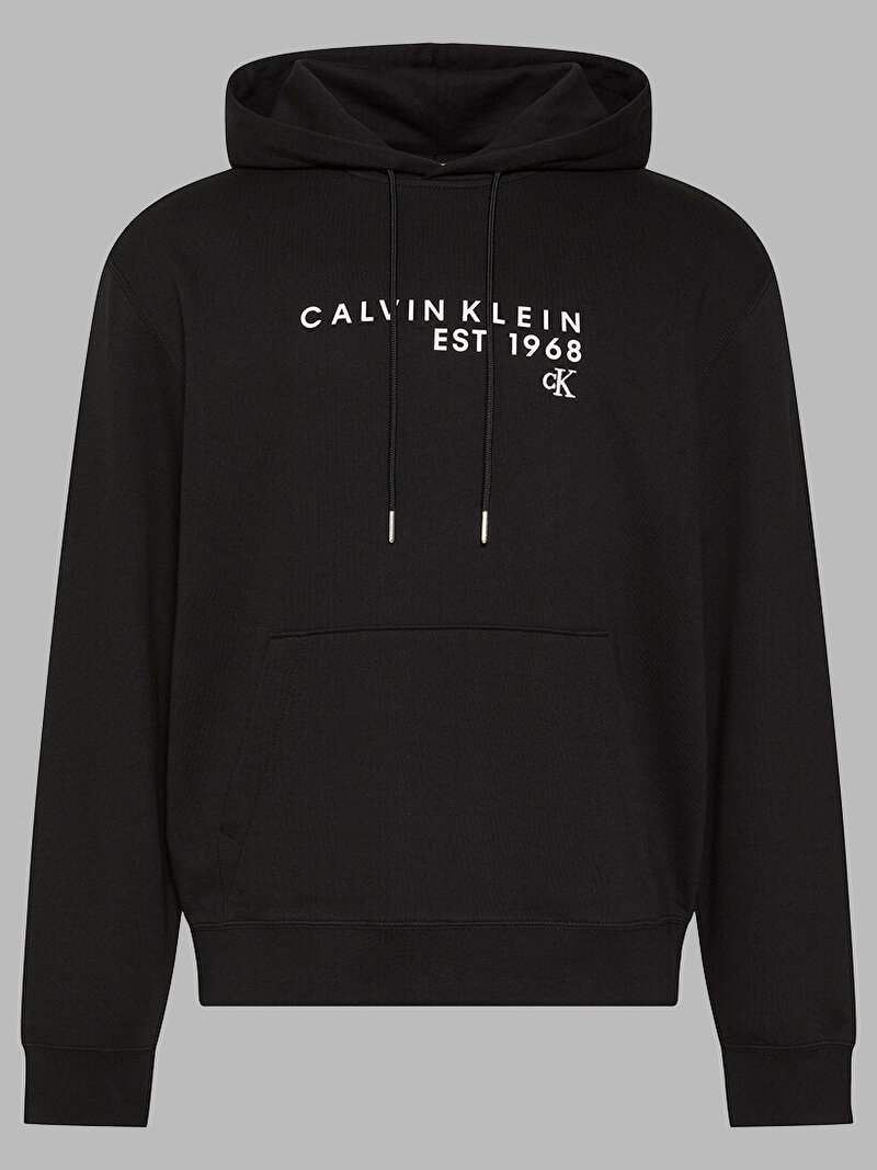 Calvin Klein Siyah Renkli Erkek 350 Terry Calvin Sweatshirt