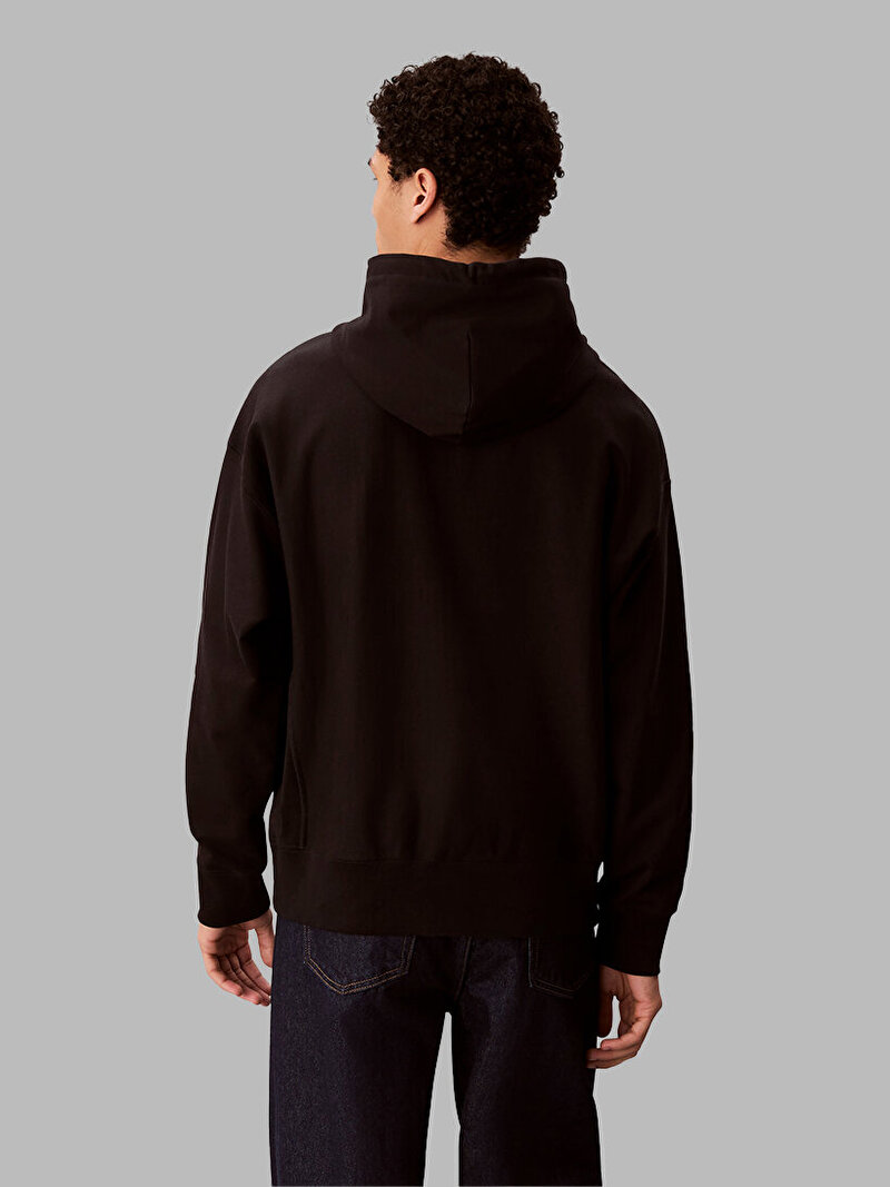 Calvin Klein Siyah Renkli Erkek Premium Terry Sweatshirt