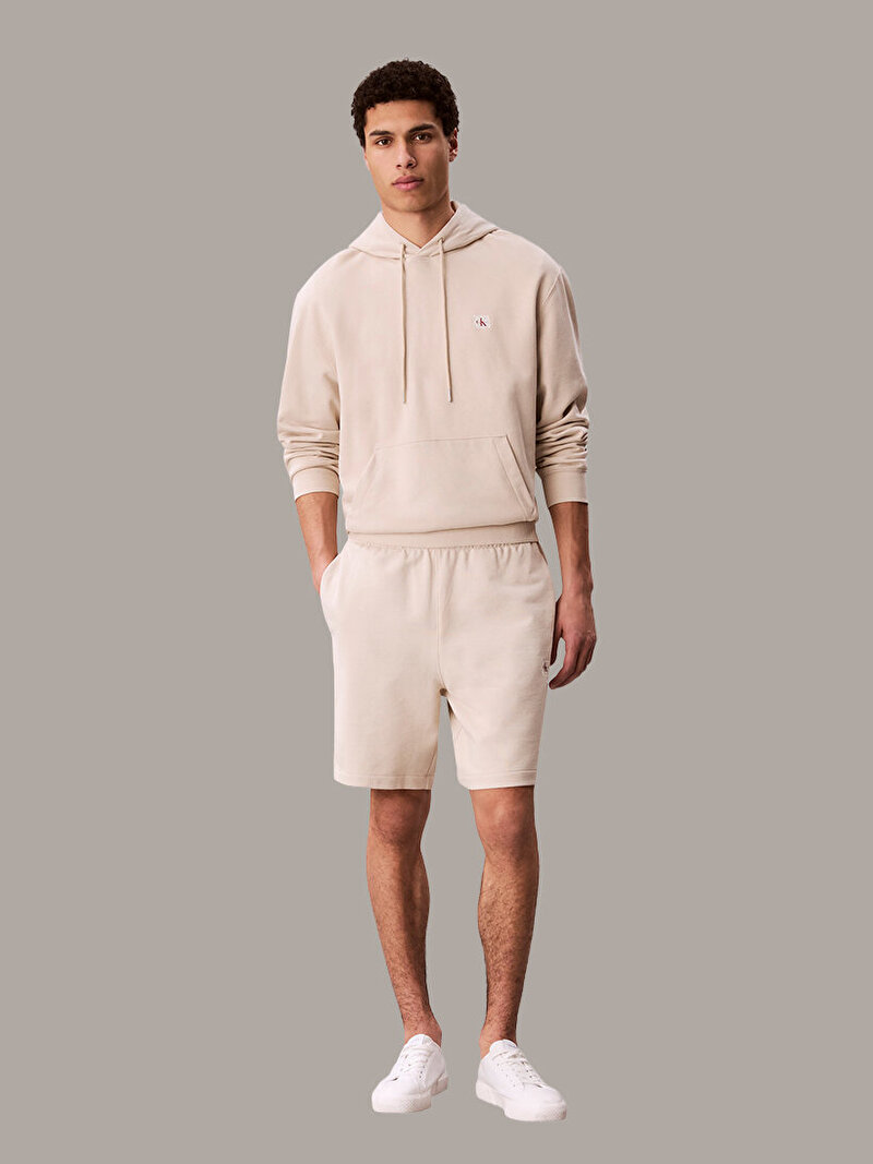 Calvin Klein Beyaz Renkli Erkek EU 350 Terry Badge Şort