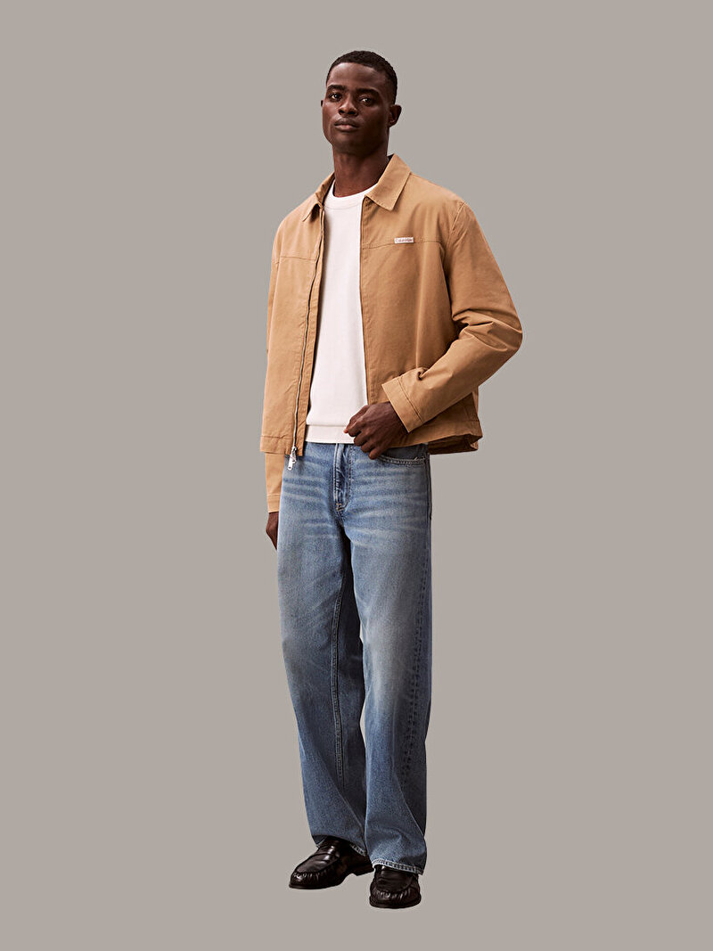 Calvin Klein Kahverengi Renkli Erkek Cotton Ceket