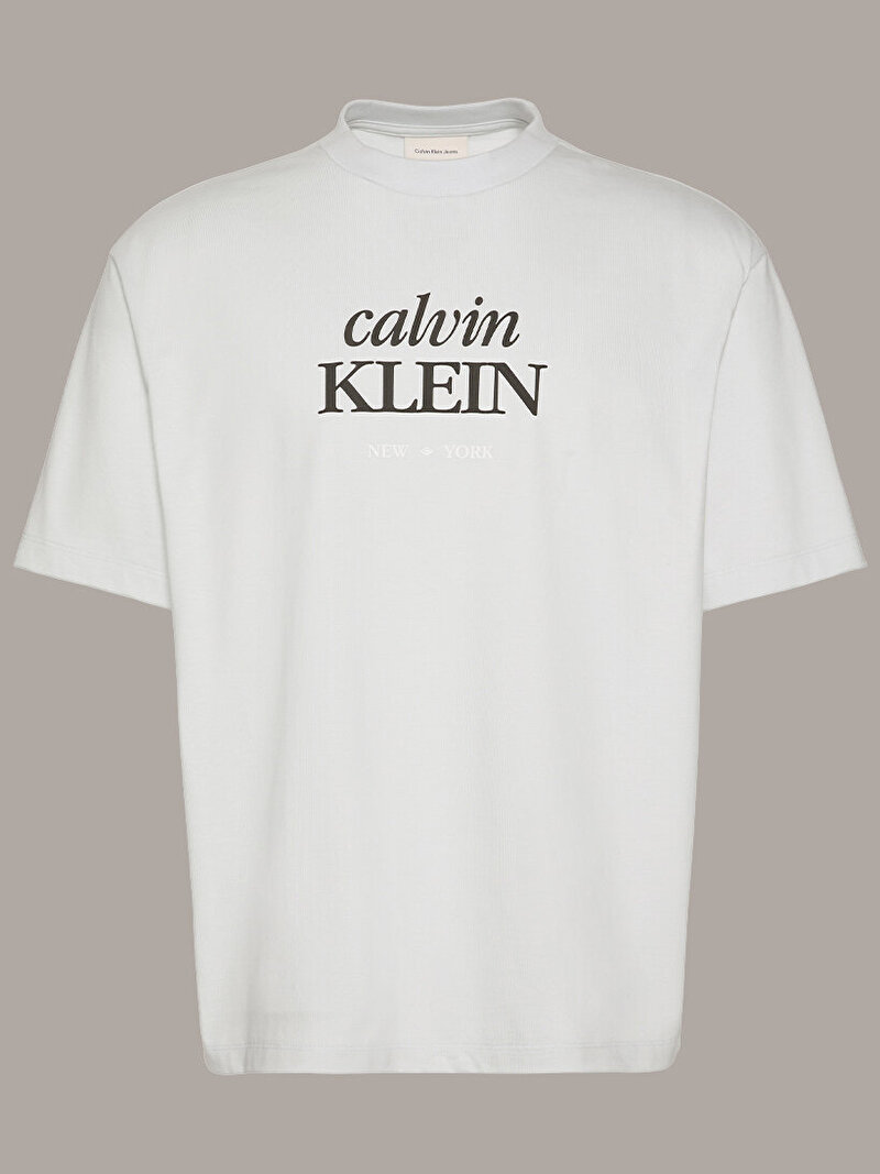 Calvin Klein Beyaz Renkli Erkek 16s Calvin Klein T-shirt