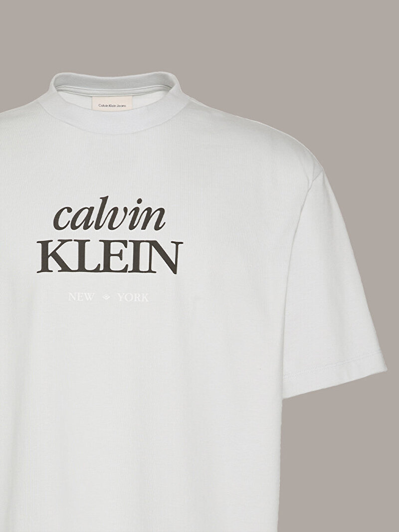 Calvin Klein Beyaz Renkli Erkek 16s Calvin Klein T-shirt