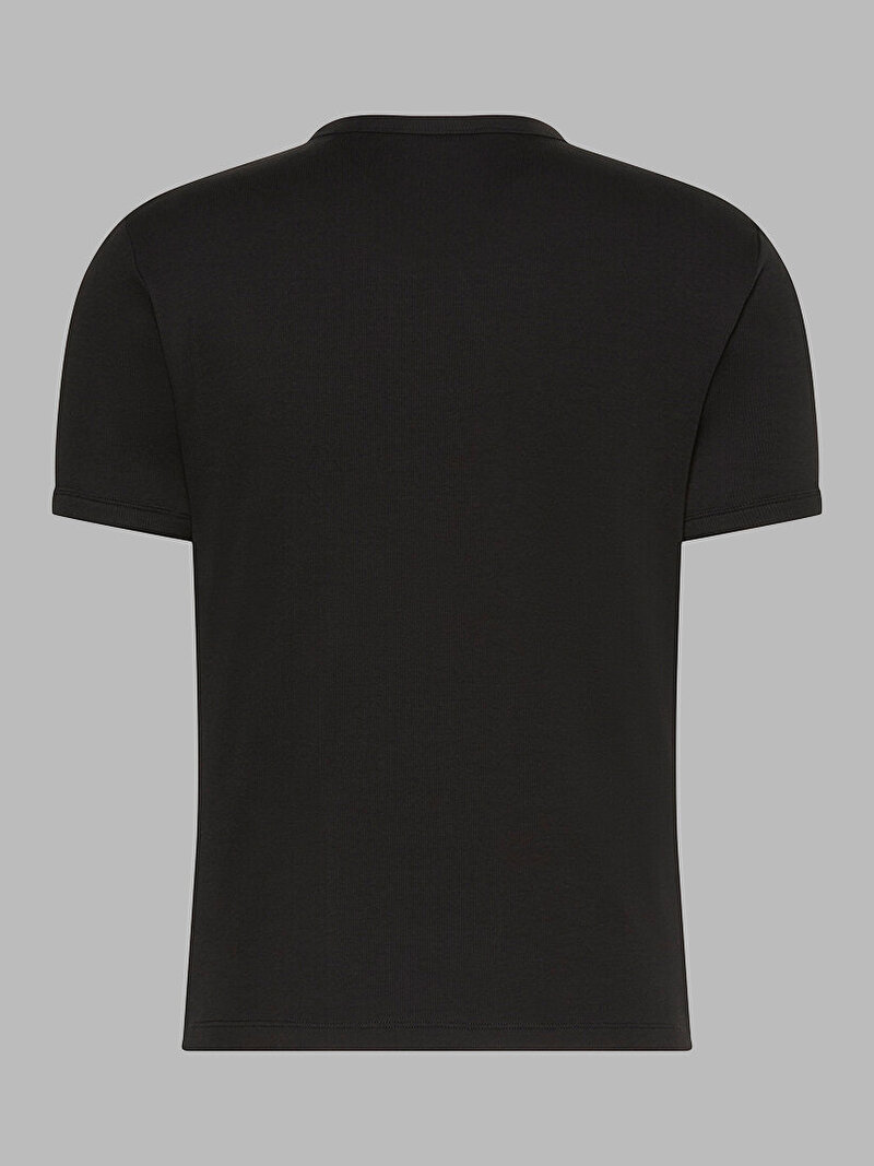 Calvin Klein Siyah Renkli Erkek Rib Slim T-shirt