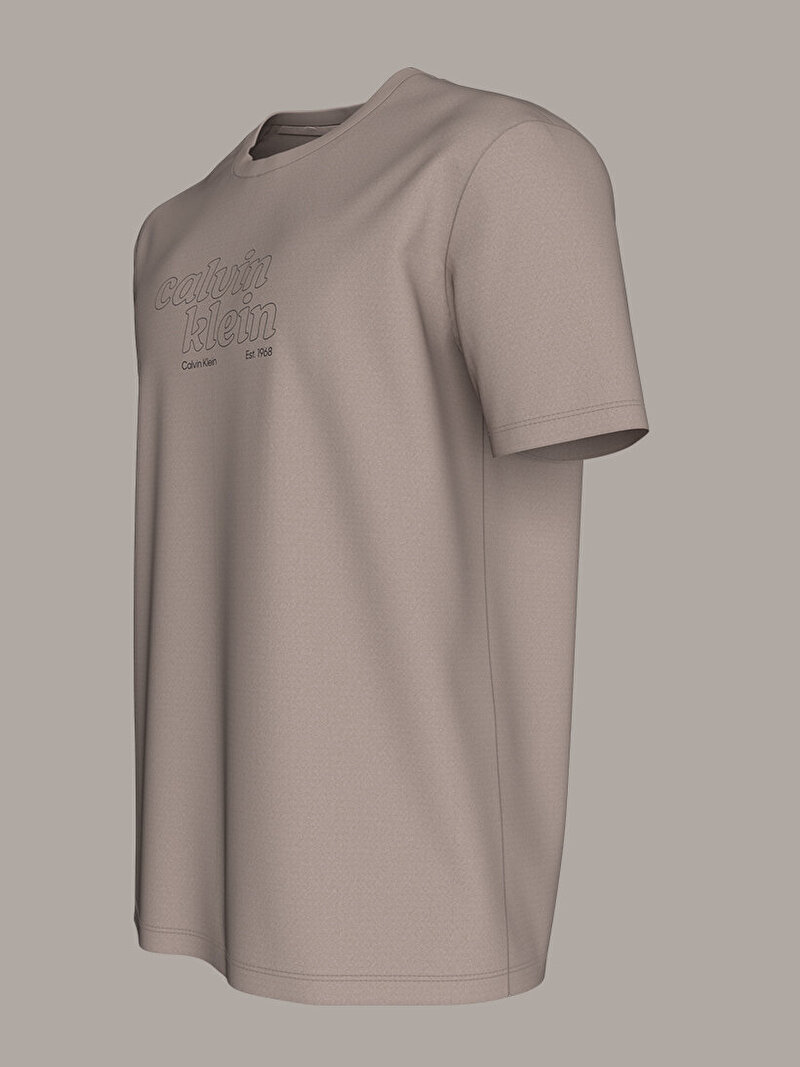 Calvin Klein Bej Renkli Erkek 30s T-shirt