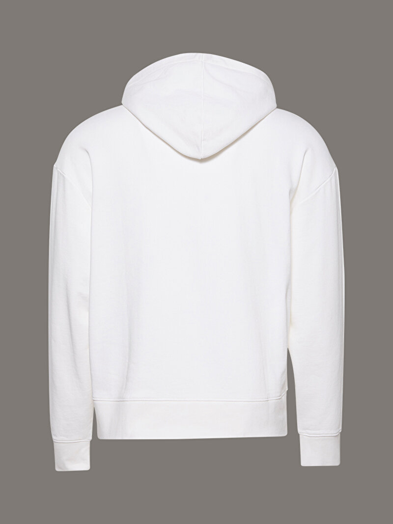 Calvin Klein Beyaz Renkli Erkek Ls Standard Logo Sweatshirt