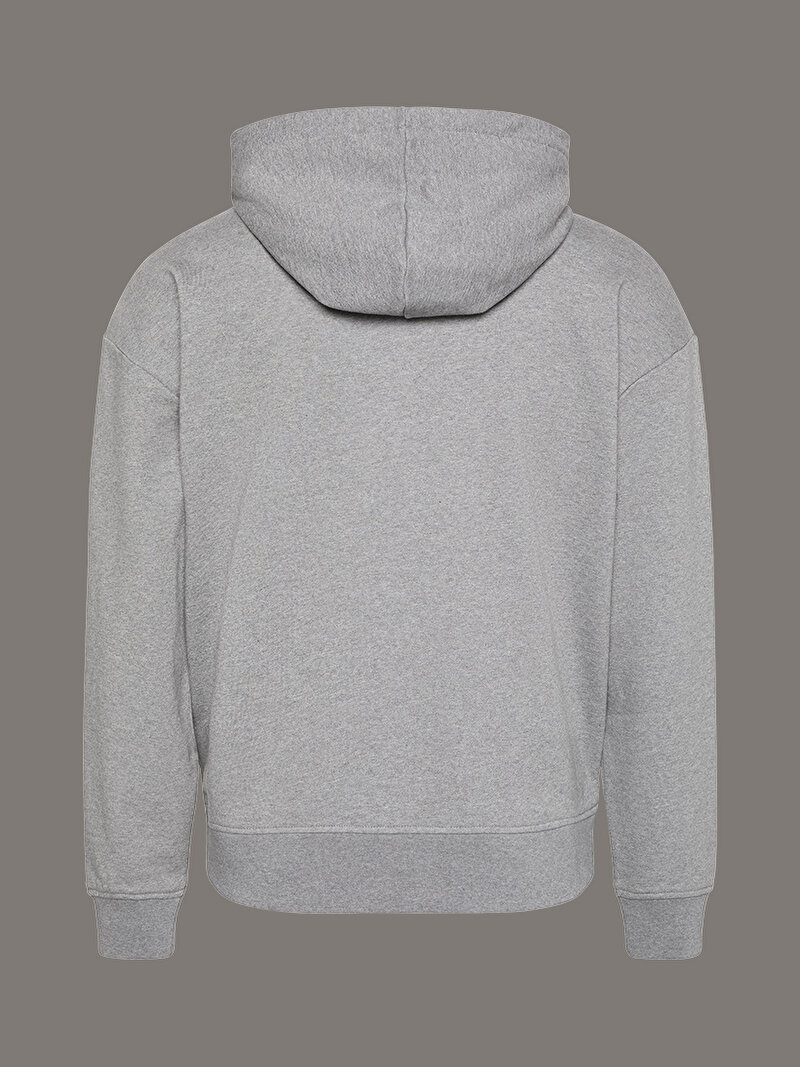 Calvin Klein Gri Renkli Erkek Standard Logo Sweatshirt