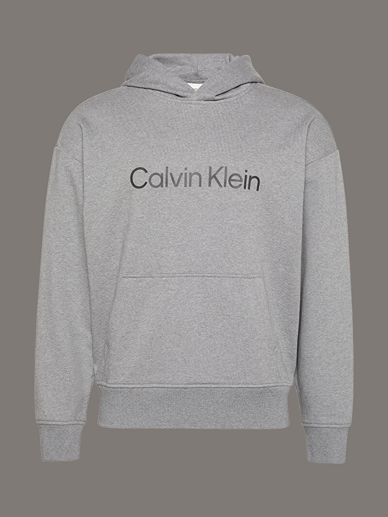 Calvin Klein Gri Renkli Erkek Standard Logo Sweatshirt