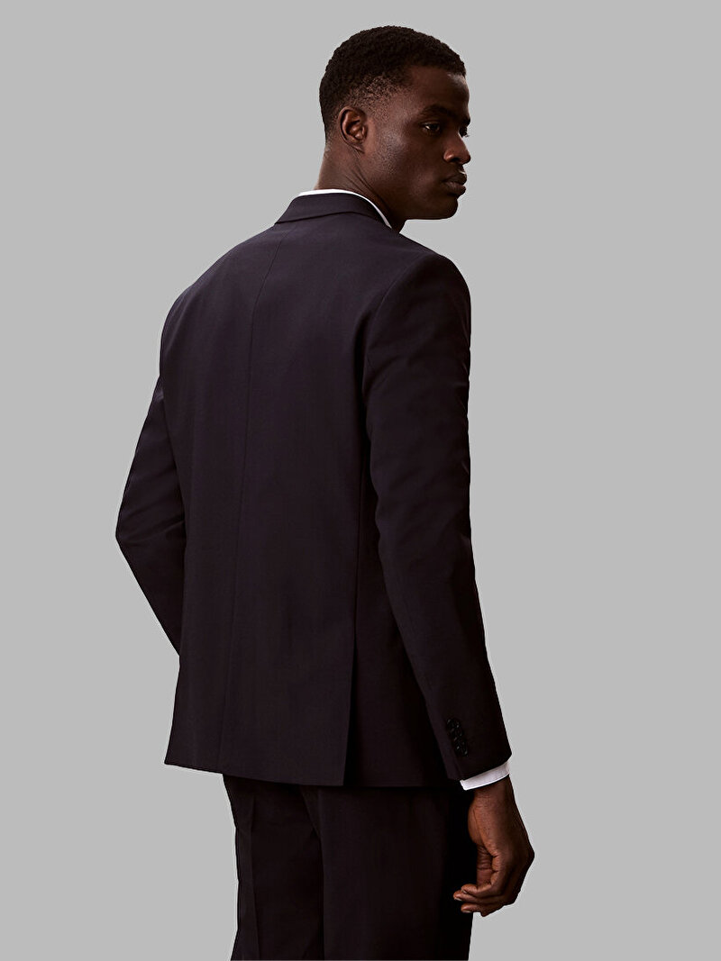 Calvin Klein Lacivert Renkli Erkek Italian Blend Blazer Ceket