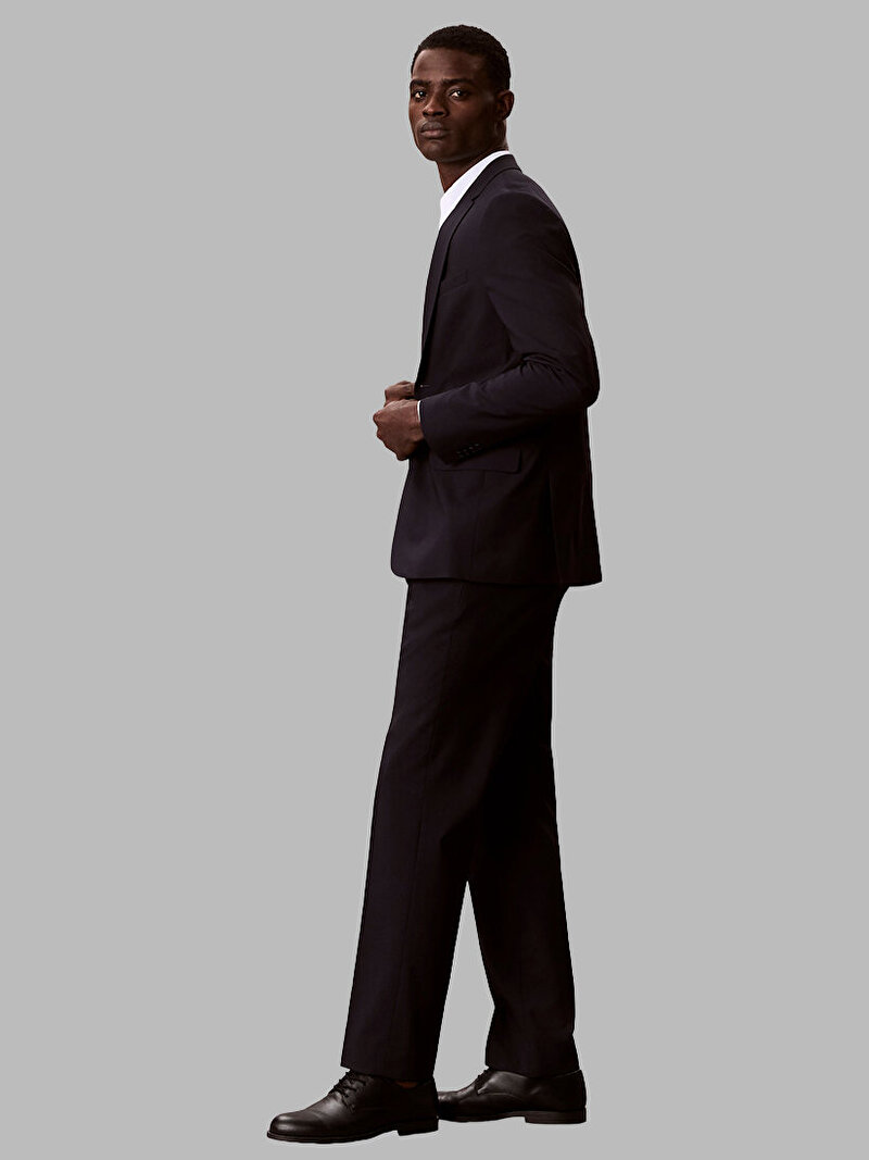 Calvin Klein Lacivert Renkli Erkek Italian Blend Blazer Ceket