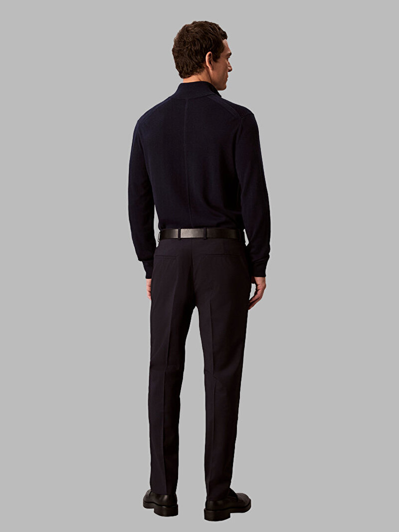 Calvin Klein Lacivert Renkli Erkek Italian Wool Blend Pantolon