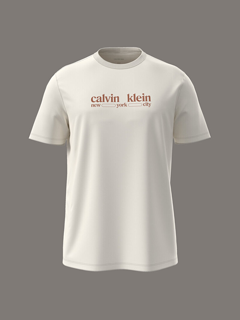 Calvin Klein Beyaz Renkli Erkek 30s T-shirt