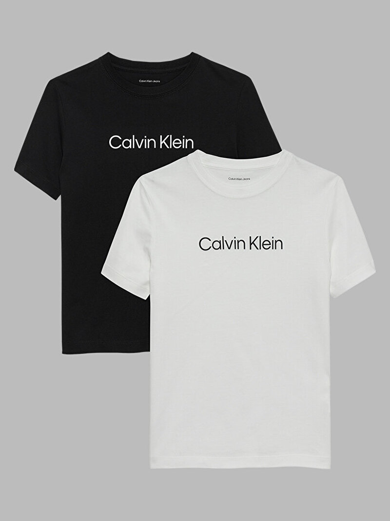 Calvin Klein Çok renkli Renkli Çocuk Unisex 2'li Paket T-shirt
