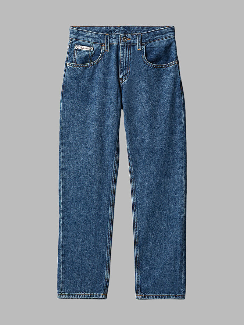 Calvin Klein Mavi Renkli Erkek Çocuk Straight Fit Denim Pantolon