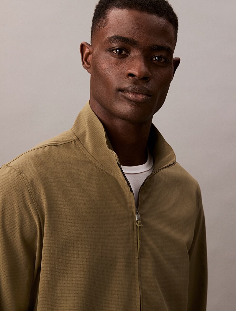 Calvin Klein Yeşil Renkli Erkek Rüzgarlik Ceket