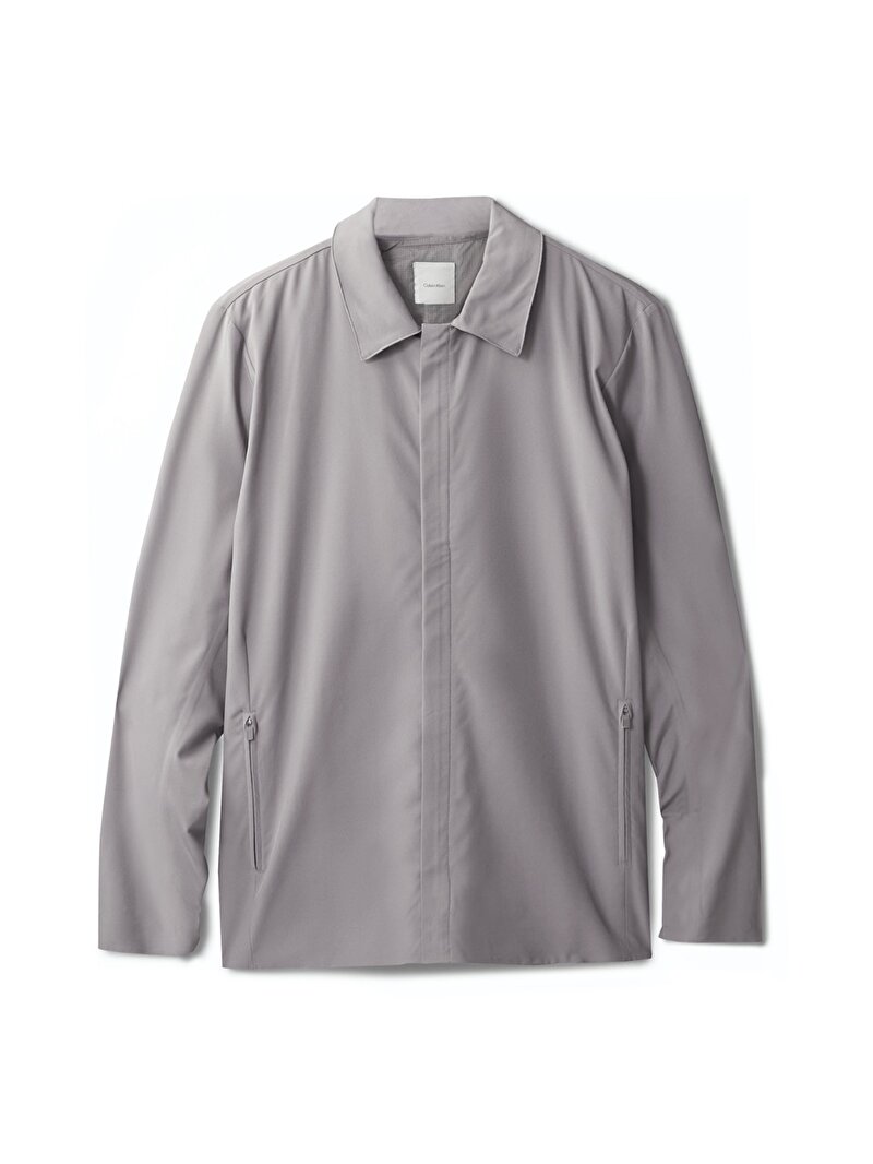 Calvin Klein Gri Renkli Erkek Rüzgarlik Ceket