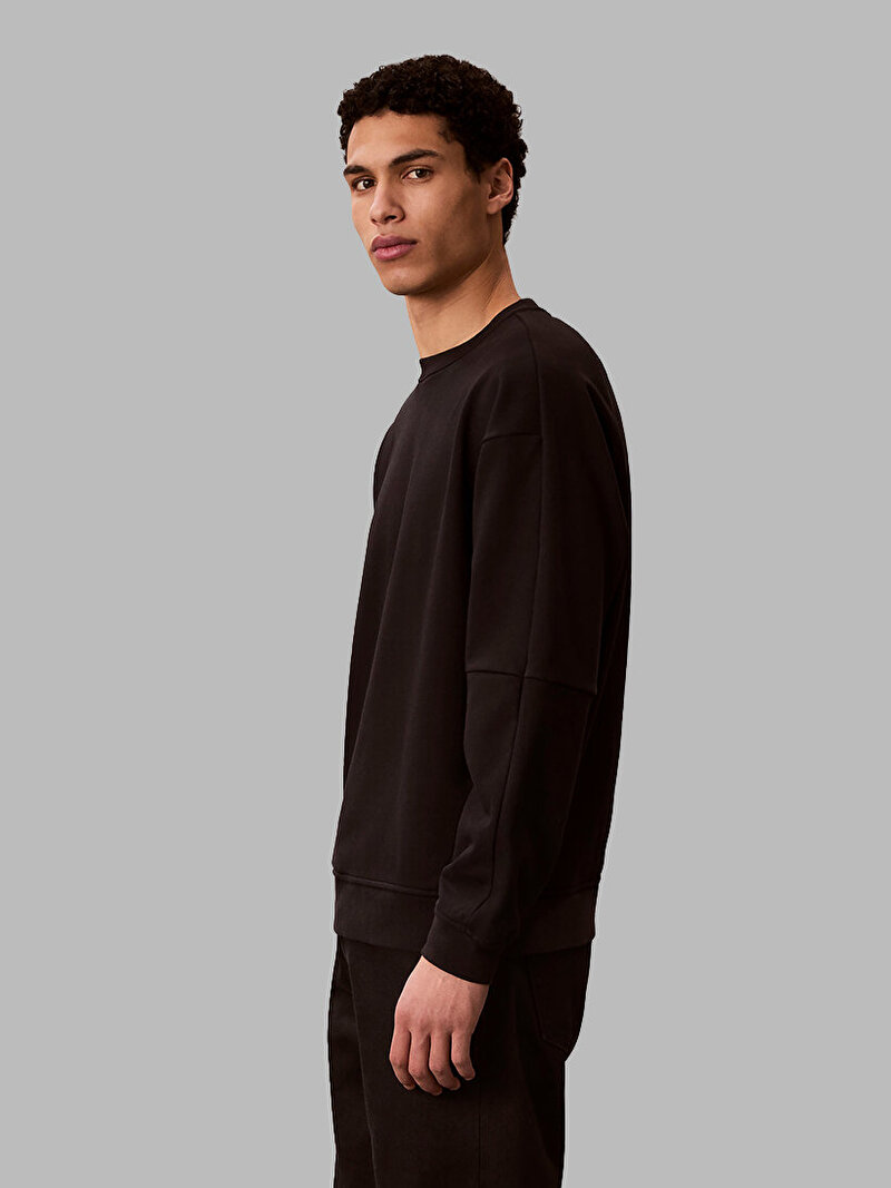 Calvin Klein Siyah Renkli Erkek Pullover Sweatshirt