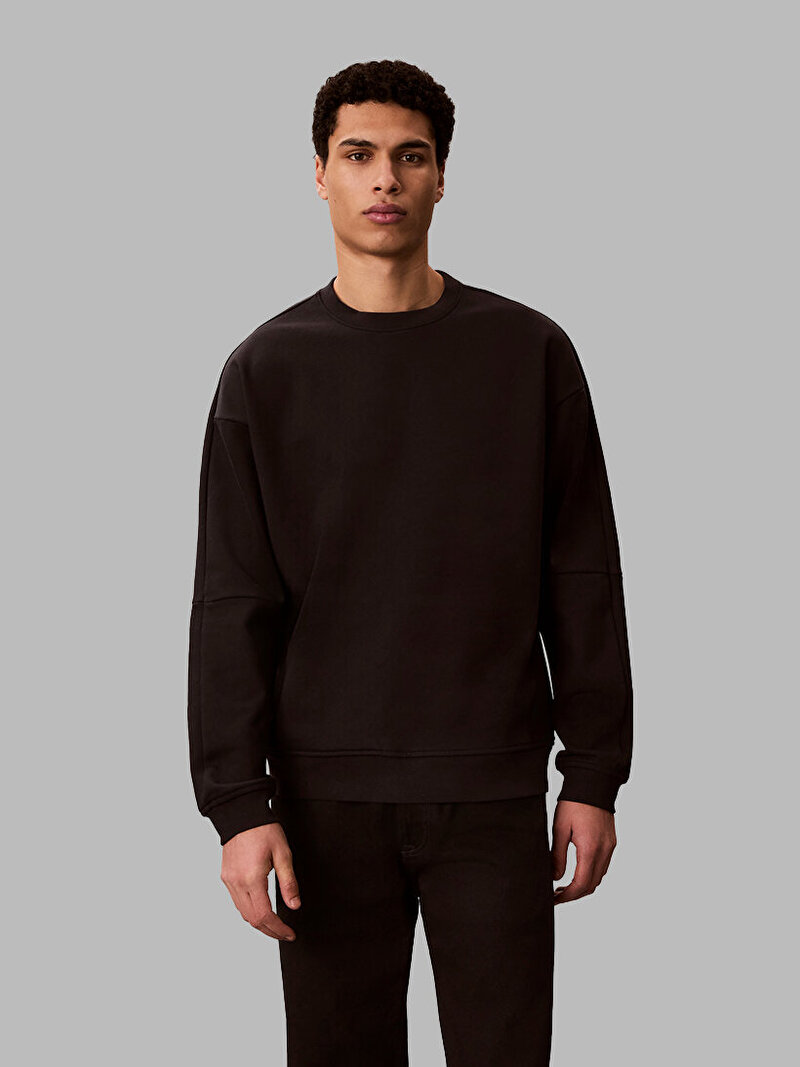 Calvin Klein Siyah Renkli Erkek Pullover Sweatshirt