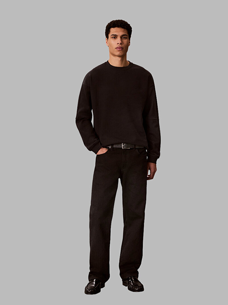Calvin Klein Siyah Renkli Erkek Pullover Sweatshirt
