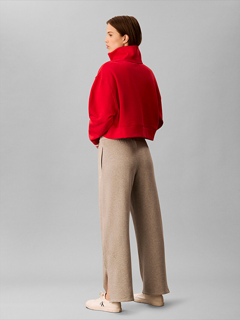 Calvin Klein Kırmızı Renkli Kadın 1/4 Zip Sweatshirt