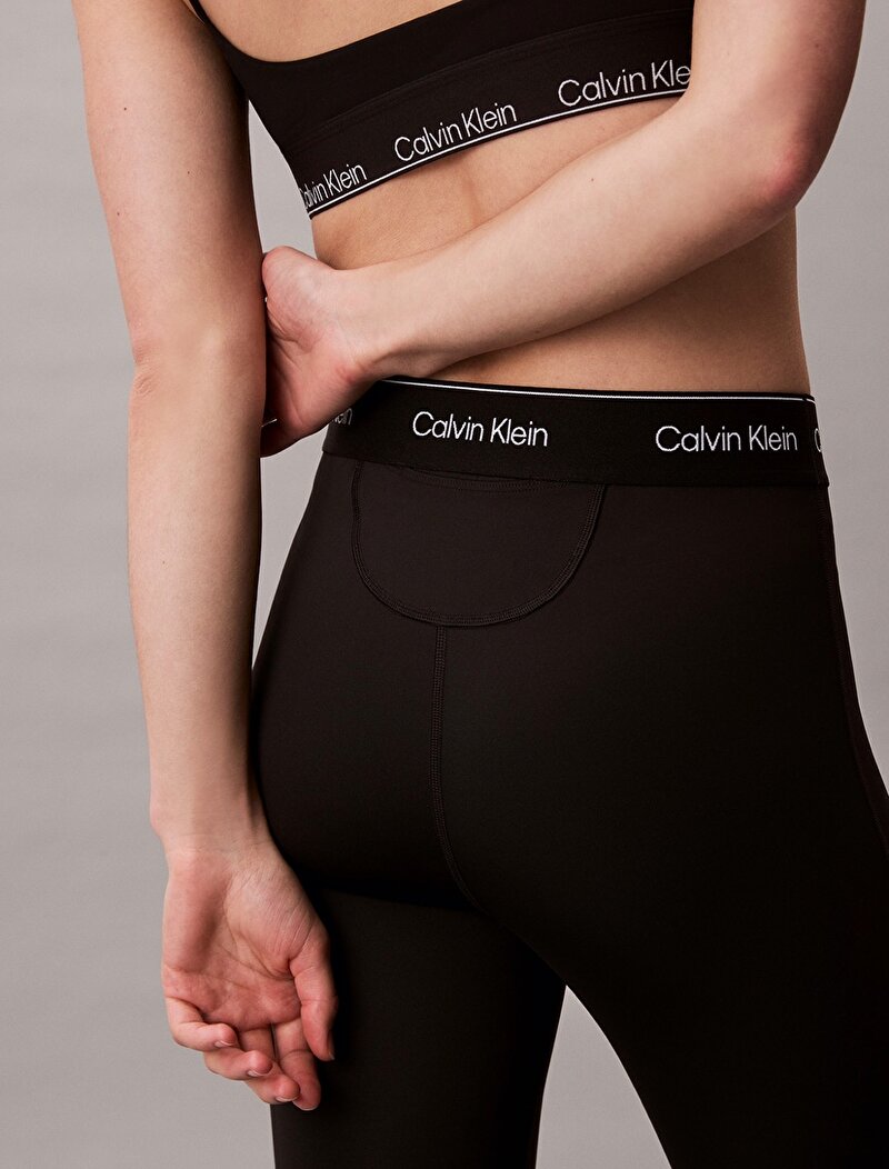 Calvin Klein Siyah Renkli Kadın Modern Sport High Rise Tayt