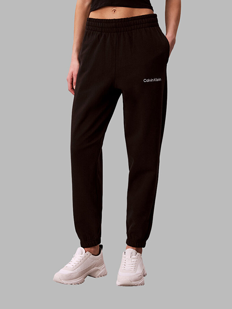 Calvin Klein Siyah Renkli Kadın French Terry Eşofman Altı