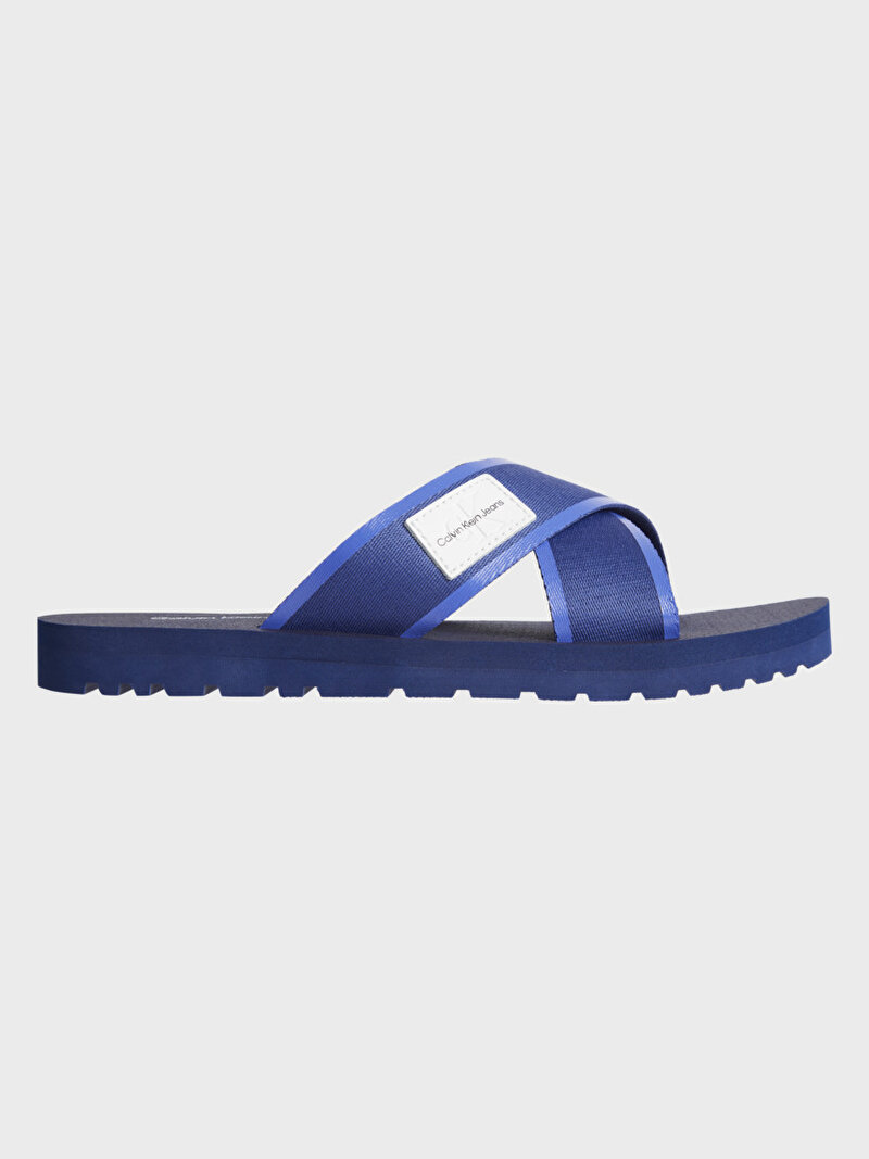 Calvin Klein Lacivert Renkli Erkek Prefresato Criss Cros Terlik