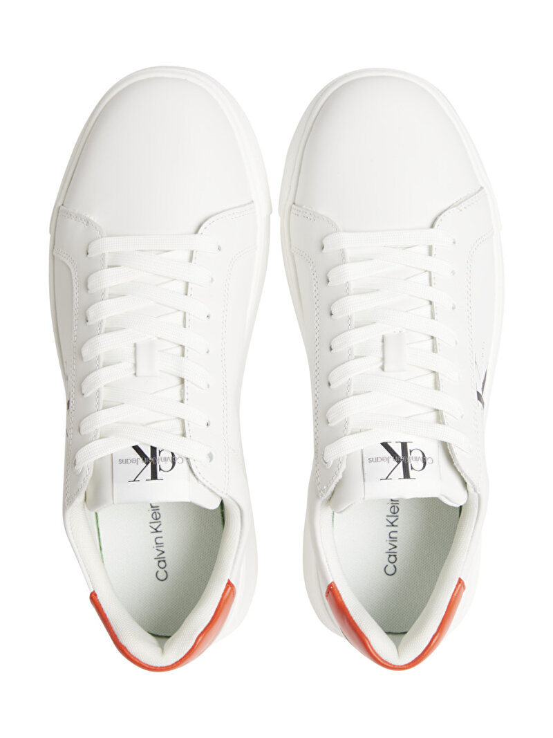 Calvin Klein Beyaz Renkli Erkek Chunky Cupsole Monogram Sneaker