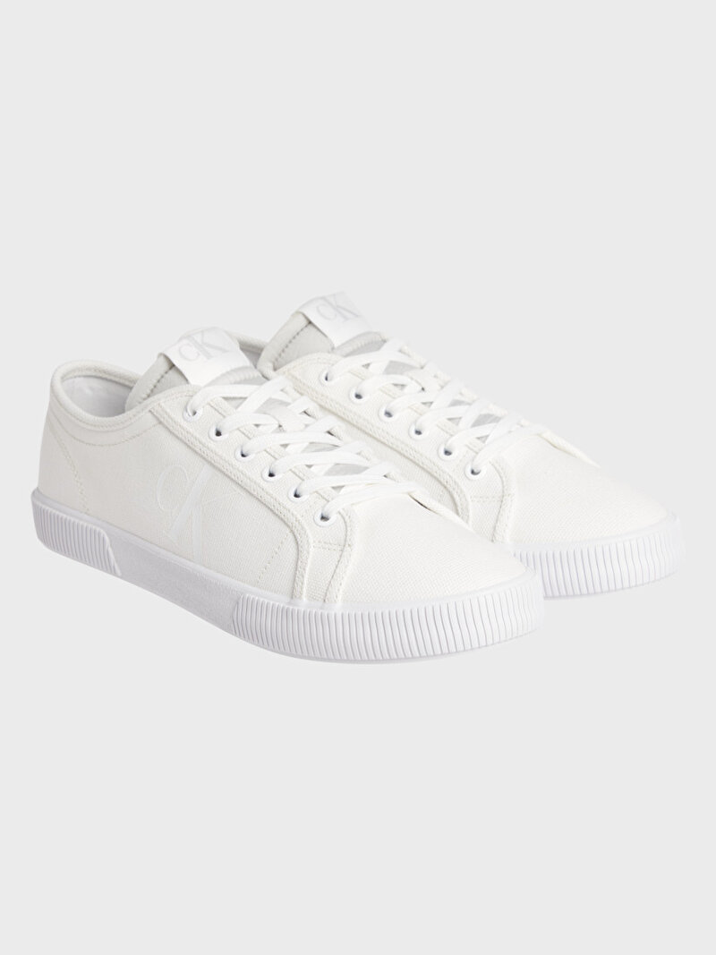 Calvin Klein Beyaz Renkli Erkek Vulcanized Low Vintage Sneaker
